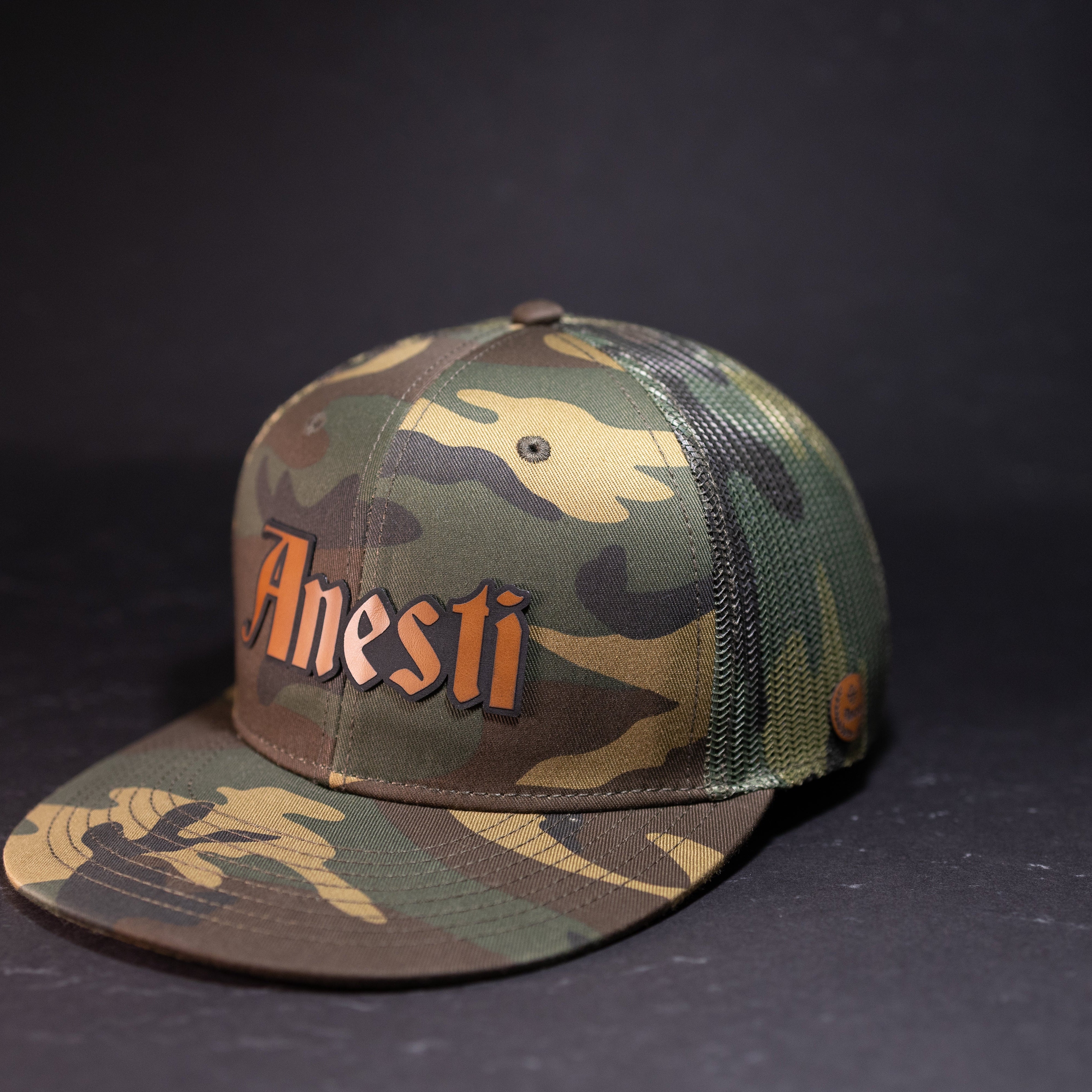 Anesti Script — Brown (Woodland Camo)
