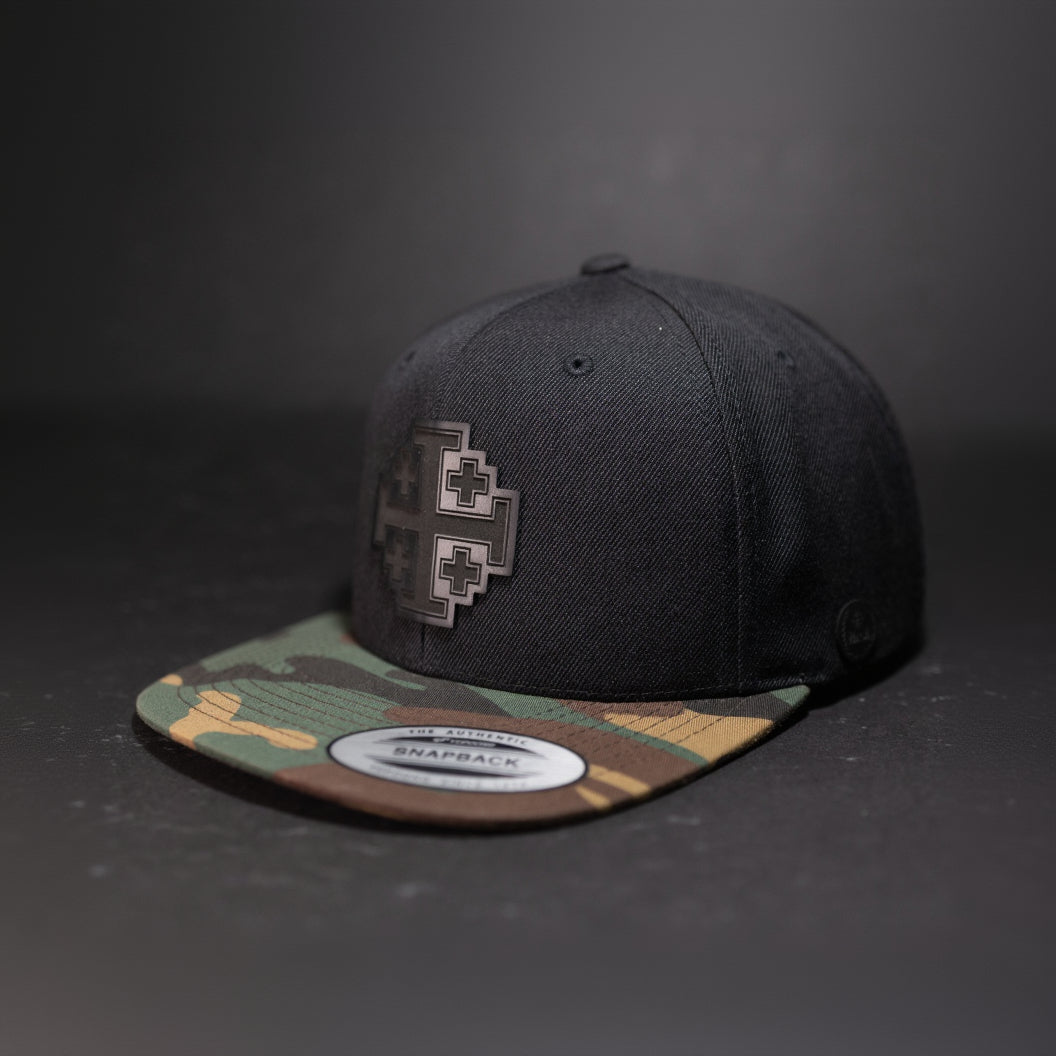 Jerusalem Cross — Blackout (Black / Camo Bill)