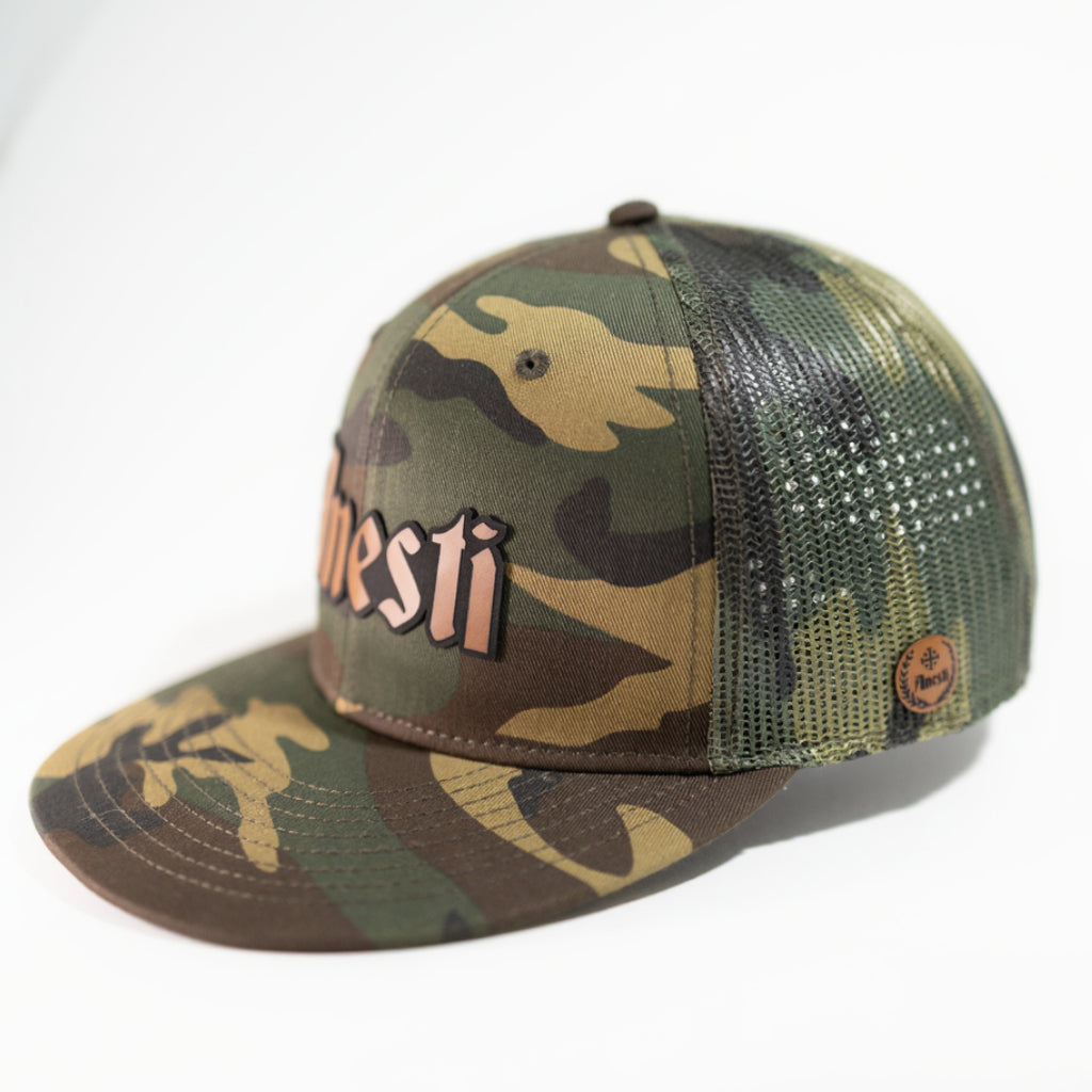 Anesti Script — Brown (Woodland Camo)