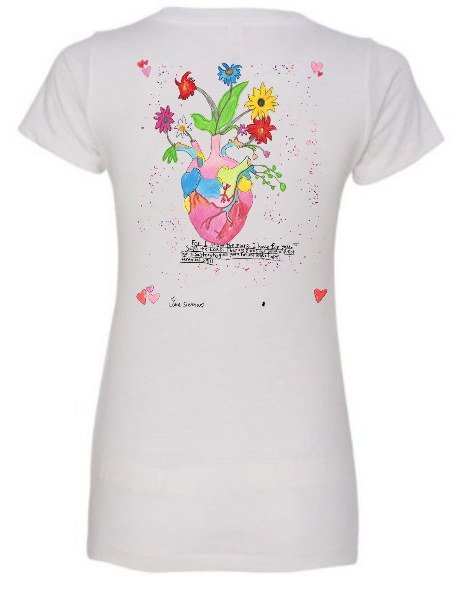 “Beautiful Heart” Limited Edition Women’s V-Neck — Front Heart Variant