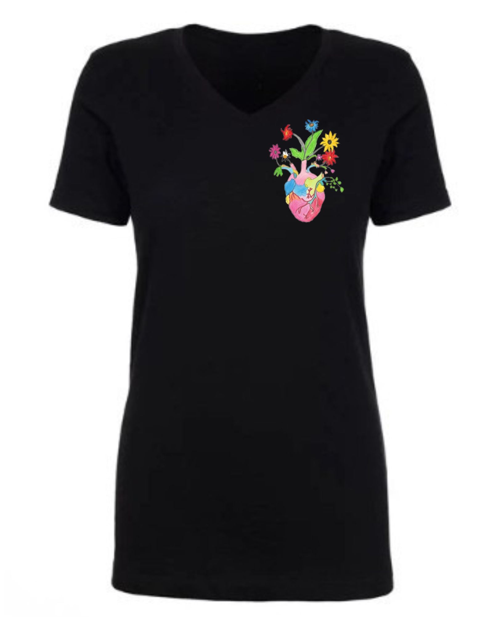 “Beautiful Heart” Limited Edition Women’s V-Neck — Front Heart Variant