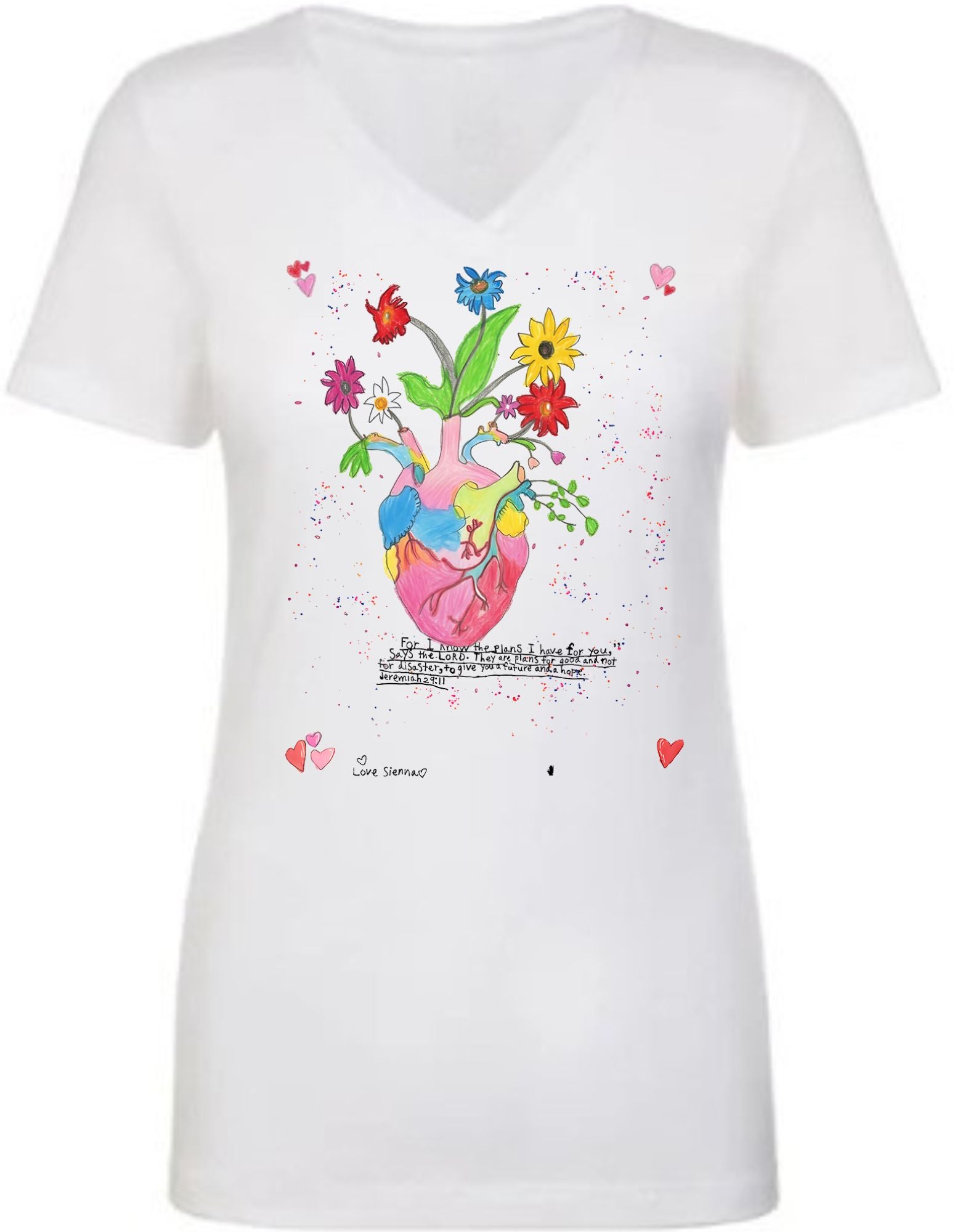 “Beautiful Heart” Limited Edition Women’s V-Neck Tee