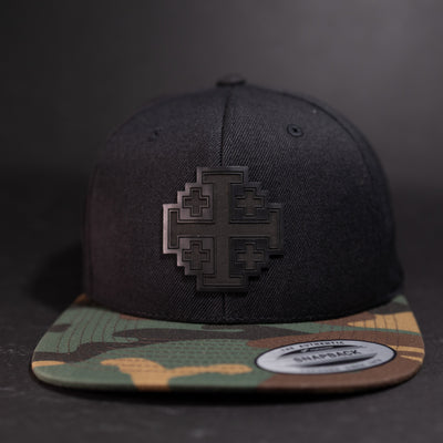 Jerusalem Cross — Blackout (Black / Camo Bill)