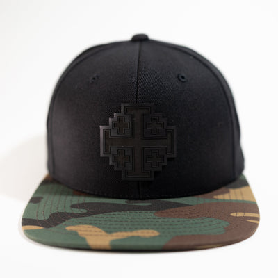 Jerusalem Cross — Blackout (Black / Camo Bill)