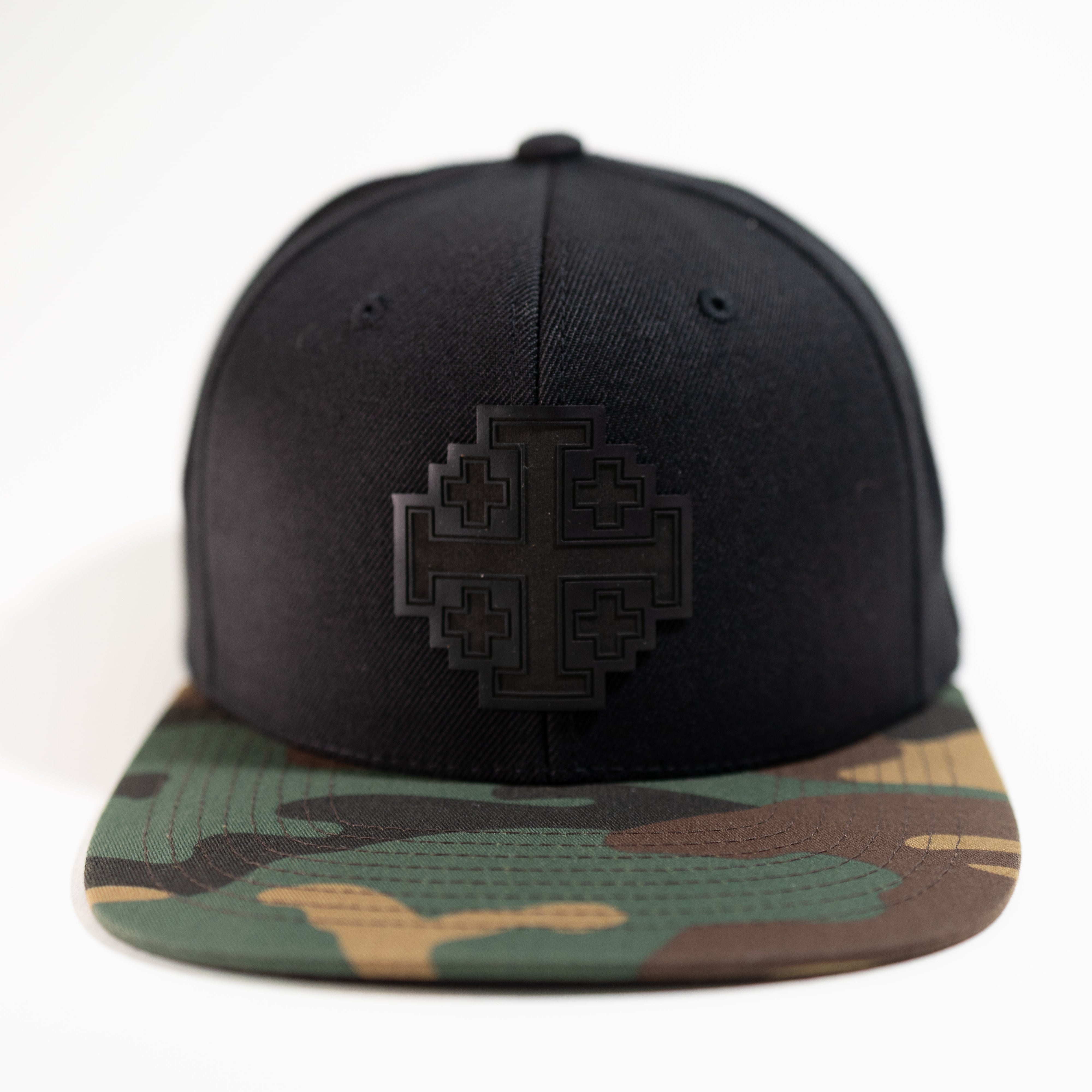 Jerusalem Cross — Blackout (Black / Camo Bill)
