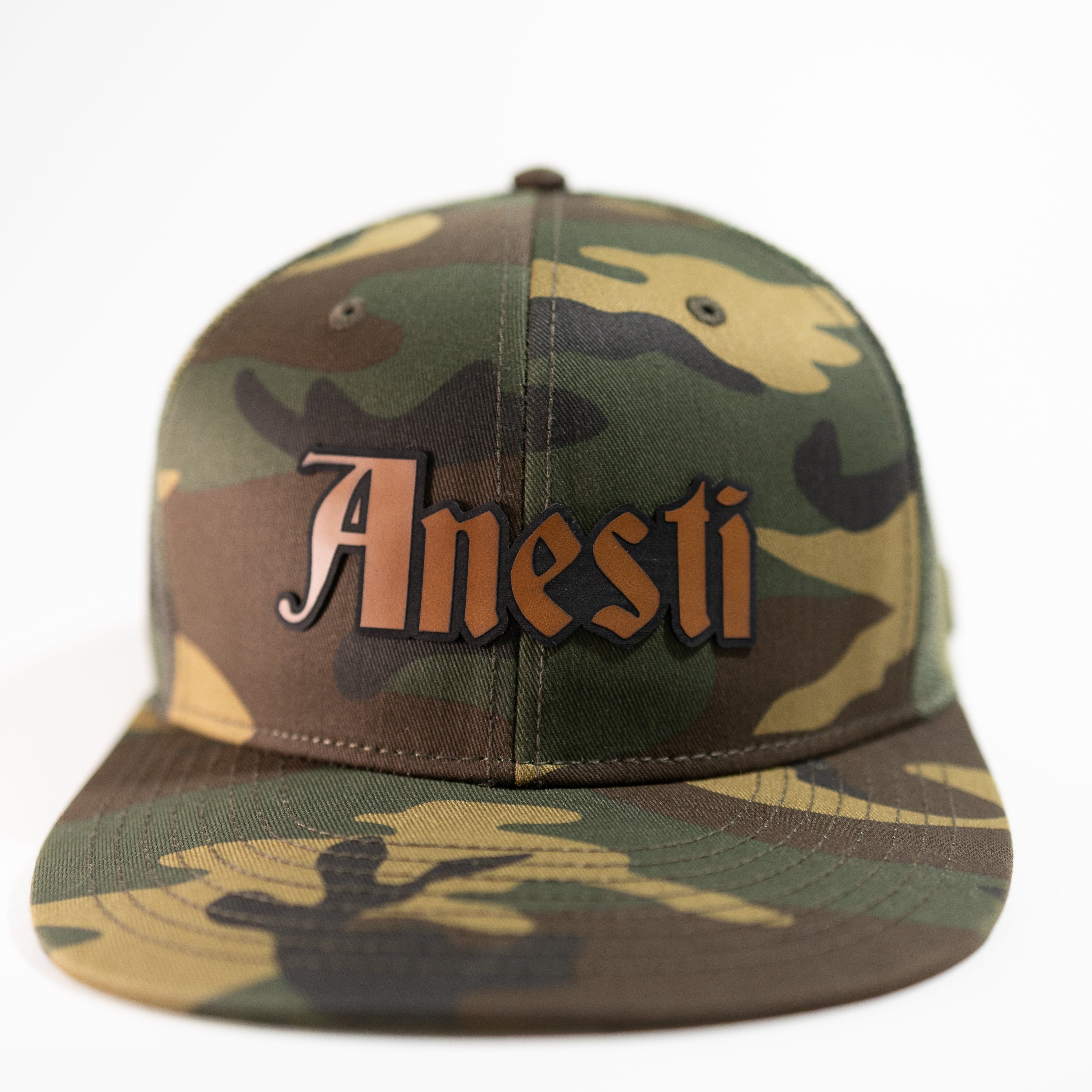 Anesti Script — Brown (Woodland Camo)