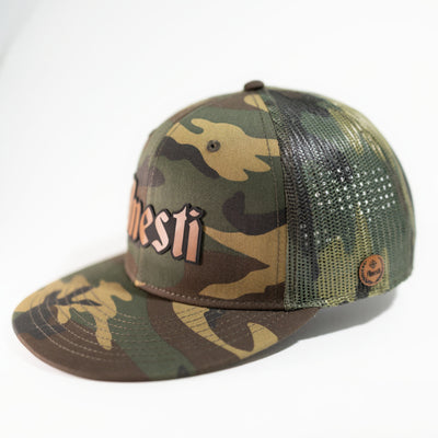 Anesti Script — Brown (Woodland Camo)