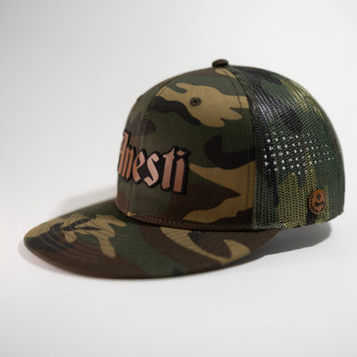 Anesti Script — Brown (Woodland Camo)