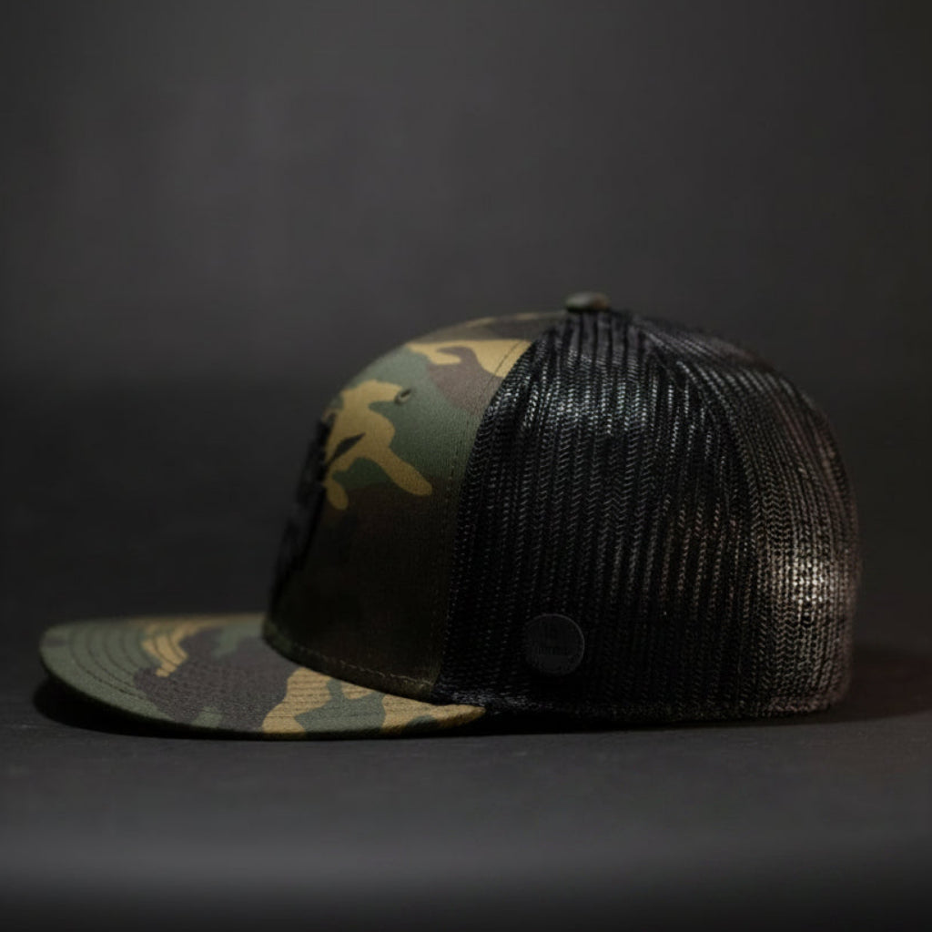 Jerusalem Cross — Blackout (Woodland Camo/Black)