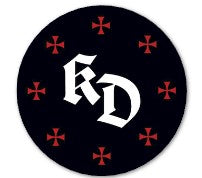 Kingdom Defense KD Logo 3" round Sticker image 0
