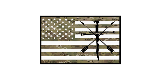 Cross of Nails 3x5 Chest Patch image 0