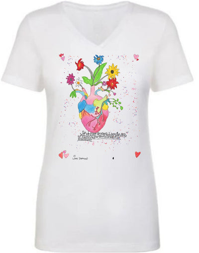 “Beautiful Heart” Limited Edition Women’s V-Neck Tee