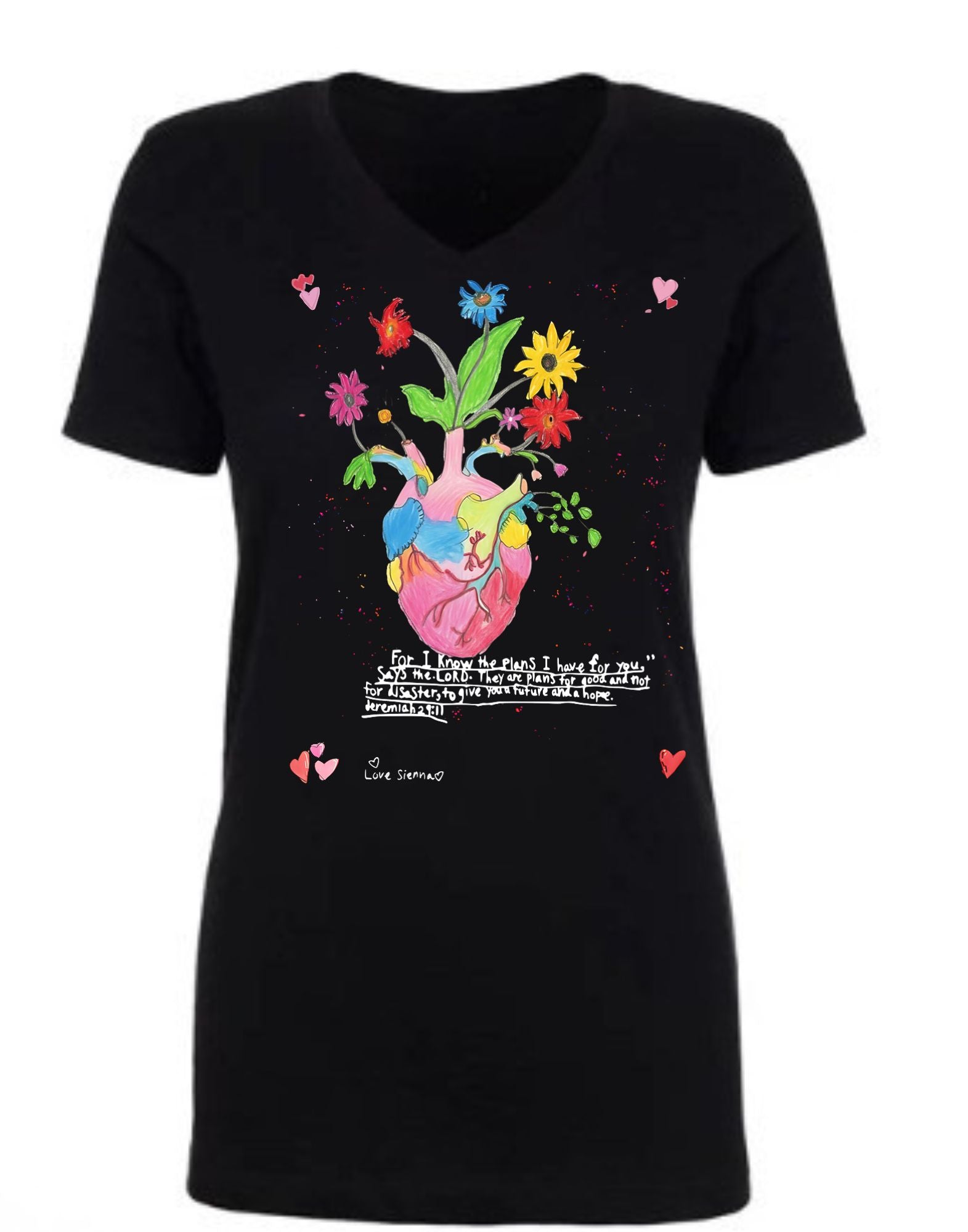 “Beautiful Heart” Limited Edition Women’s V-Neck Tee