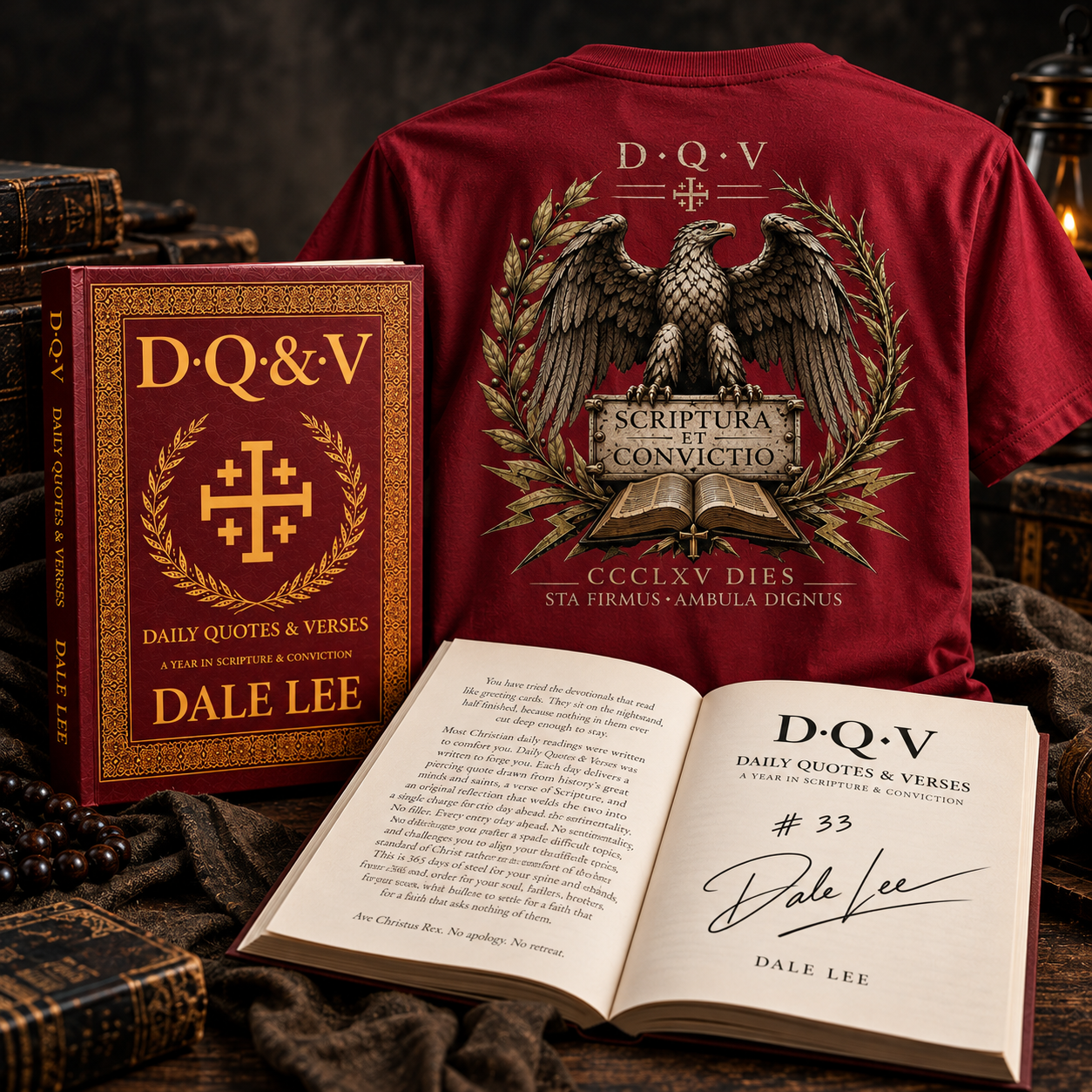 The Steward's Kit — Signed Book + Scriptura et Convictio Tee