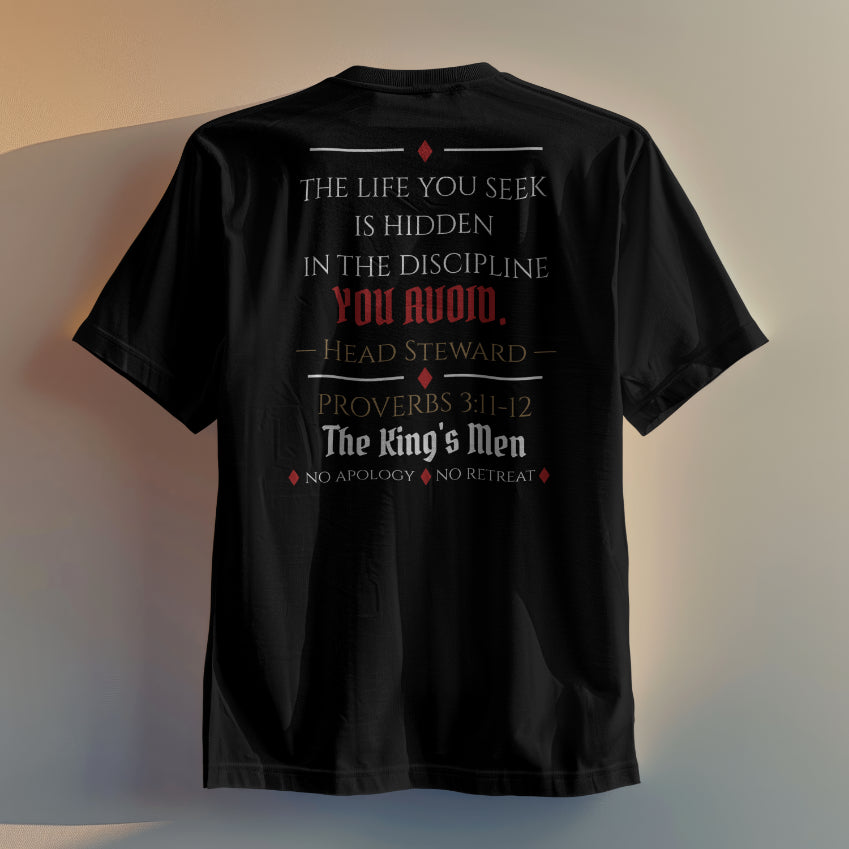 Discipline tee — back print