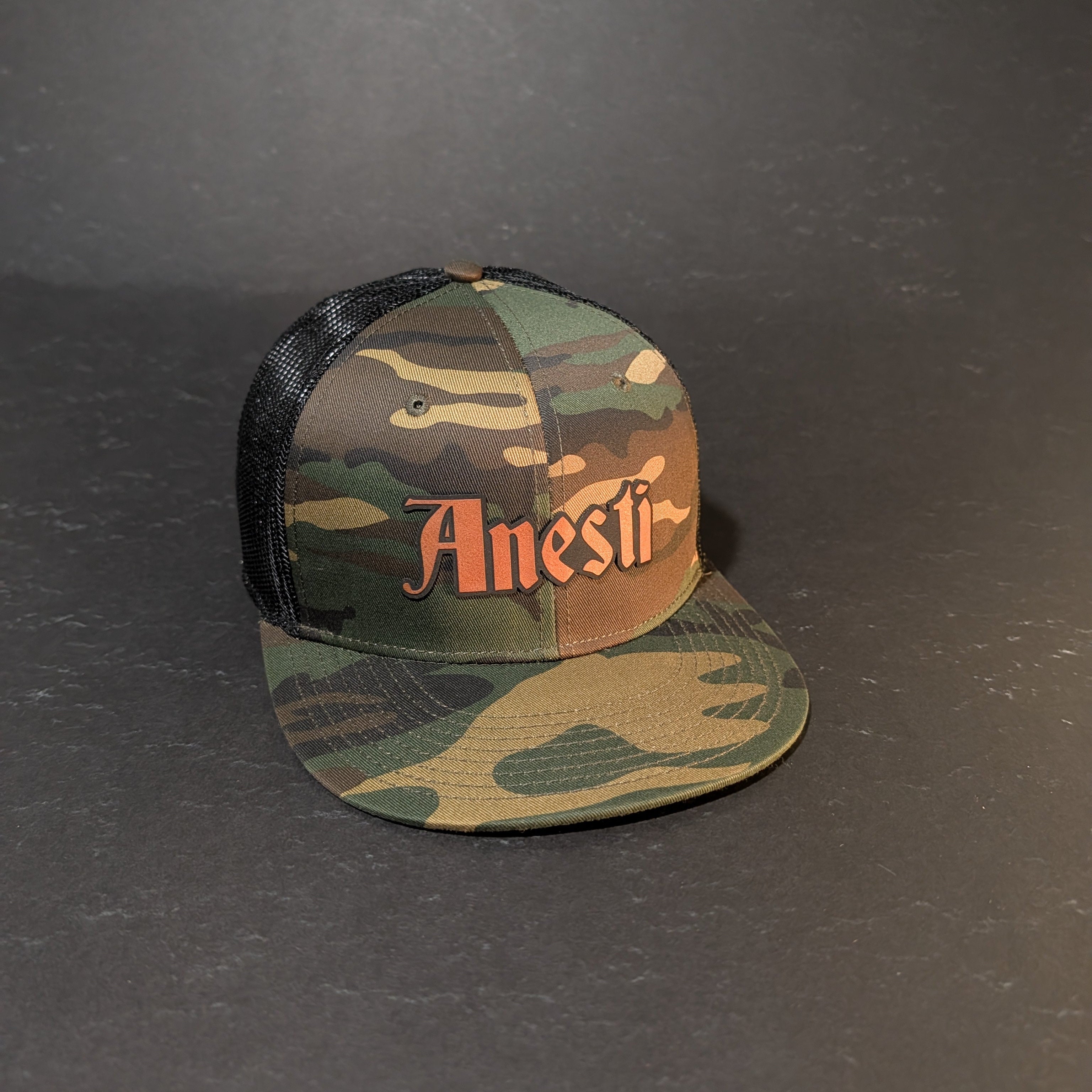 Anesti Script — Brown (Woodland Camo)